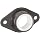 Spyraflo BFM-187-A Self-Aligning, Delrin Acetal Plastic Bearing With 2-Bolt Hole, 3/16" Inner-Diameter Steel Flange