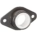 Spyraflo BFM-312-A Self-Aligning, Delrin Acetal Plastic Bearing With 2-Bolt Hole, 5/16" Inner-Diameter Steel Flange