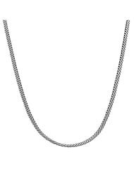 14 Karat White Gold 2-mm Hollow Flat N Chain (18 Inch)