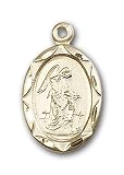 14kt Gold Guardian Angel Medal