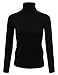 JJ Perfection Stretch Soft Knit Sweater Turtle Neck Long Sleeve Casual Lightweight Pullover Sweater for Womens with Plus Size
