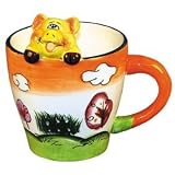 ZooBuds Hand Painted Yellow Pig