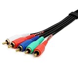 Buy 12 Feet 5 RCA Component Video Audio Cable For HDTV