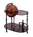 Classy Wood Globe Bar Trolley