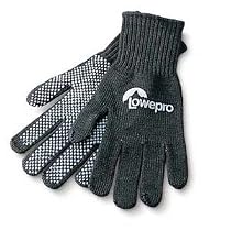 Lowepro Lycra Photo Gloves with Control Dots for a Firm Grip, Large, Black.