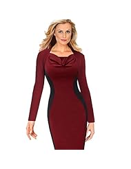 Spring Summer Sheath Polyester/Knit Illusion Ruched  Dress