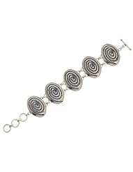 925 Sterling Silver Oxidized Female Bracelet Bangle Vintage Handmade New Fashion Jewelry
