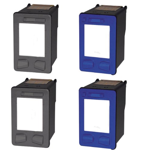 4-pack HP 27 28 C8727AN C8728AN Remanufactured Ink Cartridges for HP Deskjet 3320 3420 3425 3520 3520v 3550 3620v 3650 3650v 3740 3740v 3745 3745v 3845 3845xi Officejet 4110 4215 PSC 1110 1209 1210 1210v 1210xi 1311 1315 1315v 1315xi