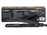 1.5 Inch Titanium Professional Flat Iron - Black - with FREE Holder and Travel Case - FREE shipping