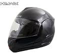 Advanced Hawk Gloss Black Dual Visor Full Face Motorcycle Helmet