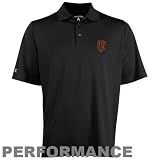San Francisco Giants Golf Shirt : Antigua San Francisco Giants Black Exceed Golf Shirt