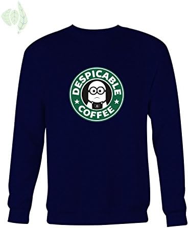 Despicable Me Minion Coffee Starbucks Sweatshirt / Sweater Navy Small