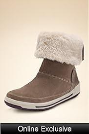 Footglove Original Suede Fold Down Fur Boots