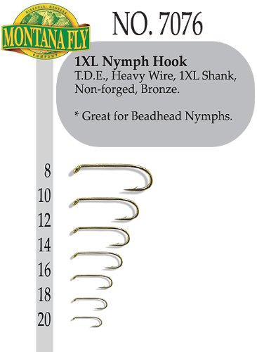1XL Shank Nymph Hook 25 Pkg.