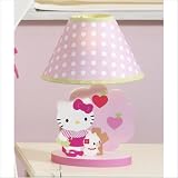Bedtime Originals Hello Kitty and Puppy Lamp with Shade - Pink