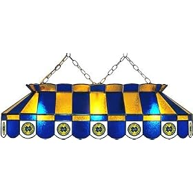 NCAA Notre Dame Fighting Irish 40 Tiffany Style Pool Table Lamp