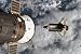Space Shuttle Atlantis After It Undocked from the International Space Station on June...