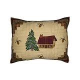 Forest Log Cabin Pillow Sham 21x 27