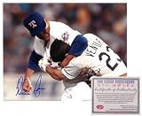 Nolan Ryan Texas Rangers - Robin Ventura Fight - Autographed 8x10 Photo