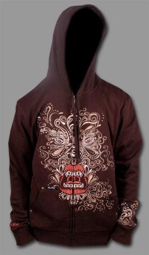 Marc Ecko Collection Trippy Beast Mens Zip Up Hoody SIZE LARGE ONLY