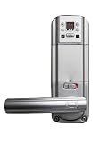 BIOLOCK 333 SN-GR Biometric Fingerprint Entry Lever Door Lock with Remote Control, Satin Nickel