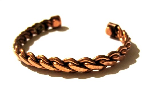 Copper Magnetic Bracelet for Men or Women Rope Design