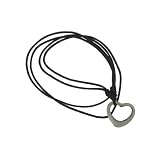 Pewter Heart Dragon Kiss, Pendant and Cord Necklace