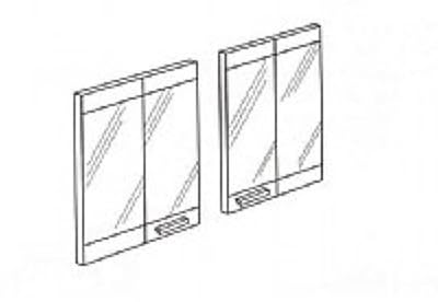 FMI BD42 42 Inch Extruded Aluminum Bi-Fold Doors - Black