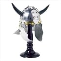 Viking Helmet with Wooden Stand