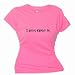 Flirty Diva Tees Woman's SoftStyle T-Shirt-Aint Fakin' It-Pink Azalea-Black