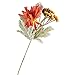 Factory Direct Craft Poly Silk Orange Mum Floral Picks | For Indoor Decor | 6 Stems
