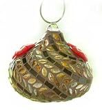 Bird Brain - Hummingbird Feeder ~ MARRAKECH LEAVES ~ Mosaic Glass - Nectar Feeder - Recycled Mosaic Glass - 10101289