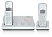 Verizon V100AM-2 DECT 6.0 Cordless Phone with Five Handset Capability (Silver)