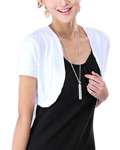 Mullsan Women's Short Sleeve Shrug Cardigan Top