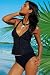 LASCANA Tankini Nadelstreifen Schwarz