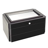 The Jordan Jewelry Box (Java Black) (6"H x 10.75"W x 7"D)