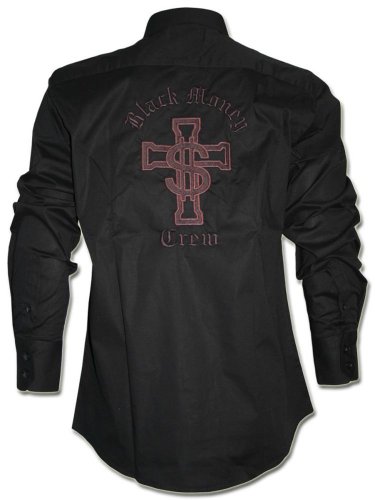 BLACK MONEY CREW Herren Designer Hemd - LOGO 