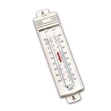 Taylor Indoor/Outdoor Minimum/Maximum Thermometer, with Convenient Push-Button Reset, -40 to 120 Degrees F