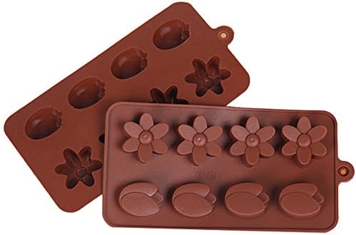 SinCook 8-Cavity Tulip Flowers DIY Candy Baking Chocolate Cake Ice Jelly Pudding Silicone Molds