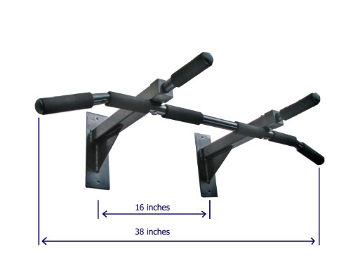 Ultimate Body Press Wall Mounted Pull Up Bar and Gymnastic Rings Package