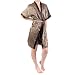 Journee Collection Womens 2-piece Satin Robe and Chemise Set