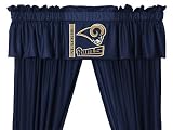 NFL St Louis Rams - 5pc Jersey Drapes-Curtains and Valance Set