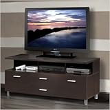 Espresso TV Stand with Media Drawers Espresso