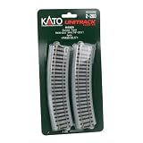 HO 16-7 8 Radius Curve 22.5 Degree (4) by Kato USA, Inc.