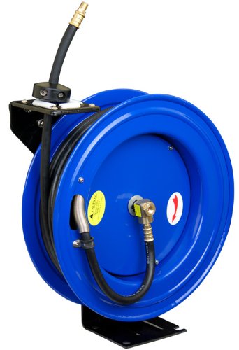 Cyclone Pneumatic 3/8-Inch x 50-Ft Retractable Air Hose Reel