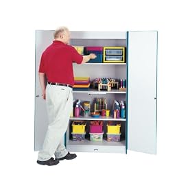 Jonti-Craft 5950JC180 Deluxe Classroom Closet, Black Banding