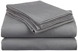 Hanes Jersey Knit King Sheet Set, Forst Gray