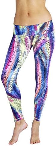 Balance Fitwear 3025 - Fold Over Legging Yellow Cobra