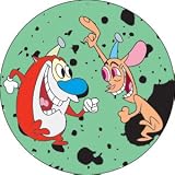  : Ren and Stimpy Party Hats Button B-RS-0007