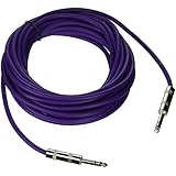 Seismic Audio - SATRX-25Purple - 25 Foot Purple 1/4" TRS Patch Cable - Balanced Cord - Effects